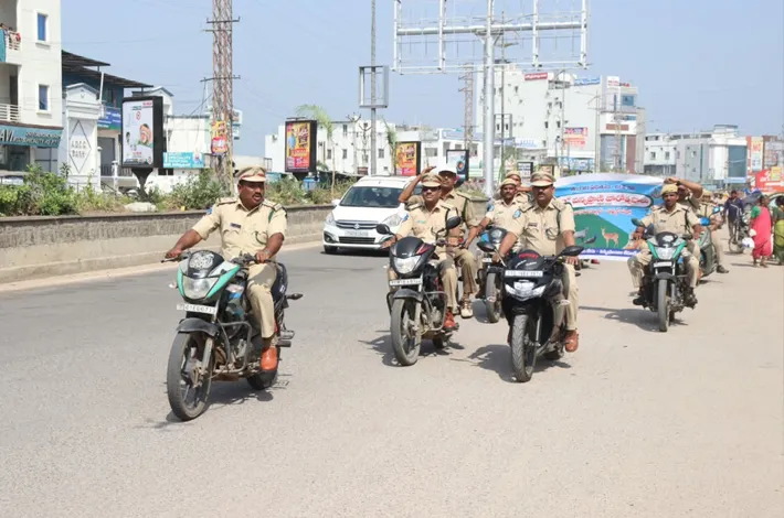 అటవీ శాఖ ఉద్యోగుల మోటార్ సైకిల్  ర్యాలీ