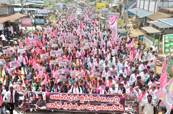 వేంసూరు బీఆర్ఎస్ పోరుబాట
