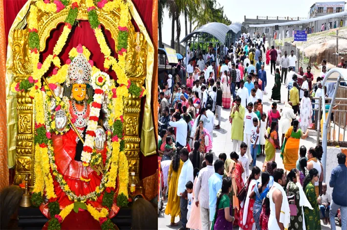 దుర్గాదేవి అలంకారంలో పర్వత వర్ధిని అమ్మవారు