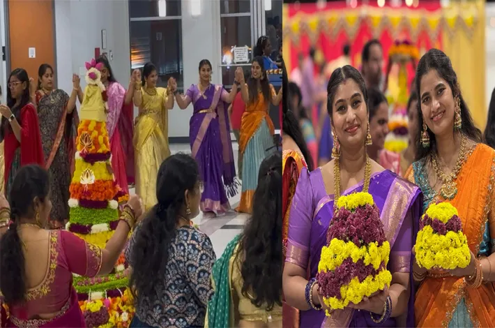 అమెరికాలో బతుకమ్మ సంబురాలు