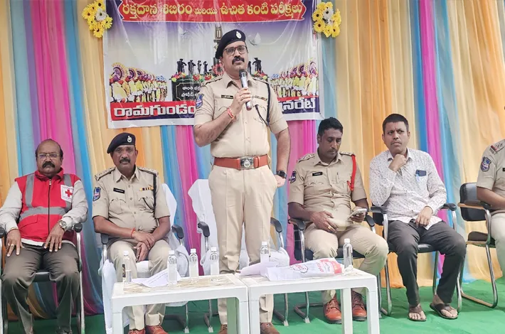 మెగా రక్తదాన శిబిరం, ఉచిత కంటి పరీక్షలు