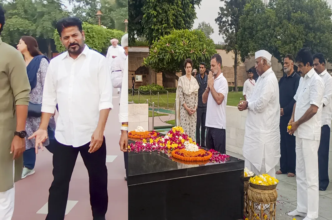 రాజ్‌ఘాట్‌లో సత్యాగ్రహం.. రేవంత్ హాజరు