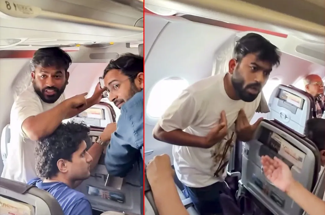 ఫ్లైట్‌లోనే పోలీసుల యాక్షన్