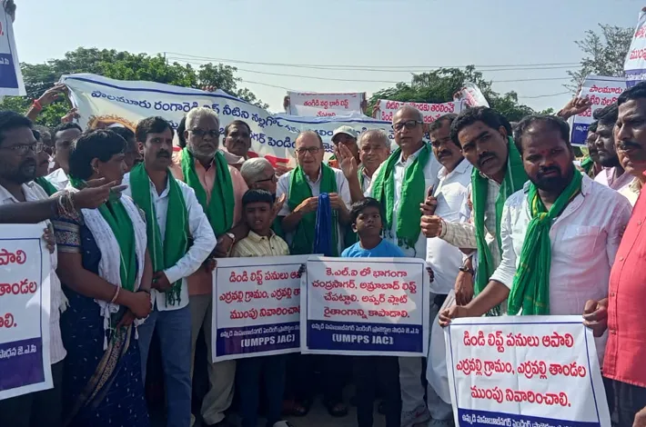 డీఎల్‌ఐ ప్రాజెక్టును రద్దు చేయాలని పాదయాత్ర