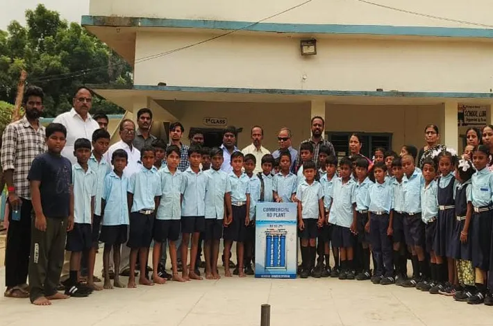 పాఠశాలలో తాగునీటి సమస్యకు పరిష్కారం