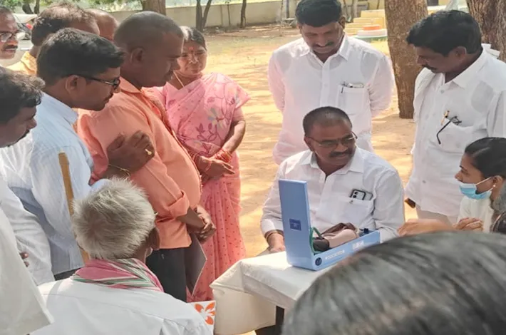 పిట్టంపల్లిలో మెగా ఉచిత వైద్య శిబిరం.