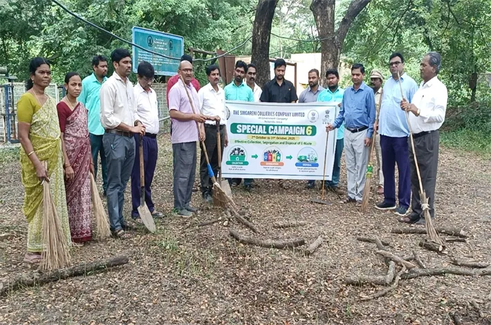 జేకే–5 ఓసీపీలో స్వచ్ఛత స్పెషల్ క్యాంపెయిన్–6
