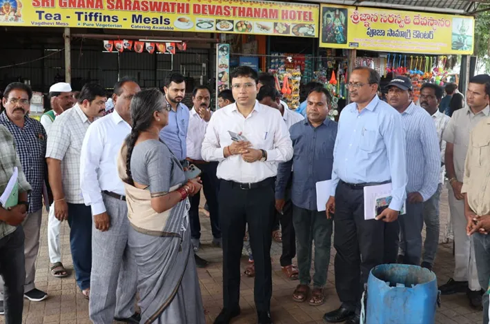 ఏర్పాట్లు పరిశీలించిన కలెక్టర్ 