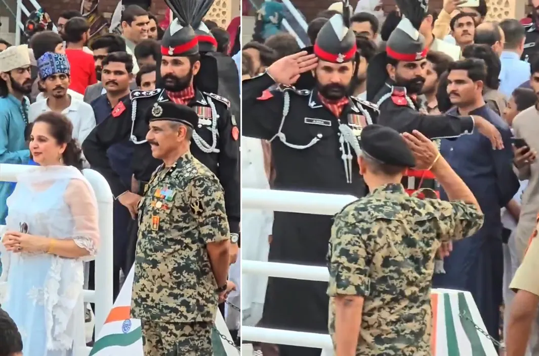 బోర్డర్‌లో ఊహించని సీన్.. వీడియో వైరల్