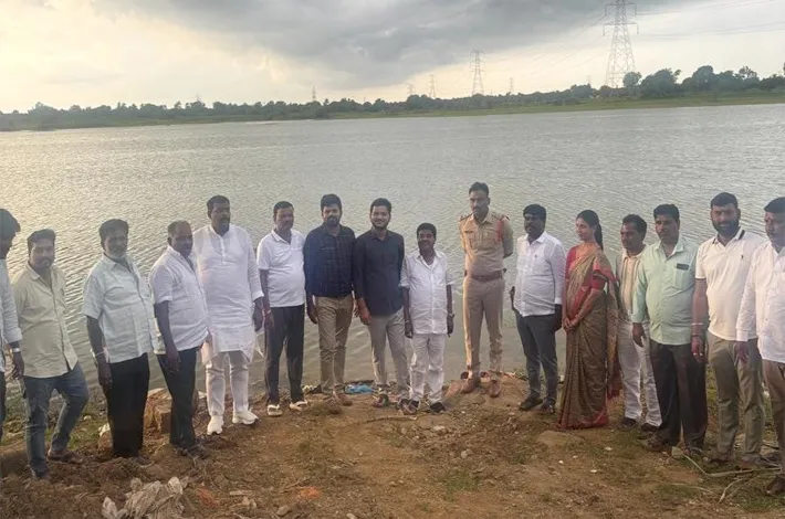 నిమజ్జన ఏర్పాట్ల పరిశీలన