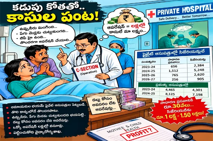 కడుపుకోతతో కాసుల పంట!