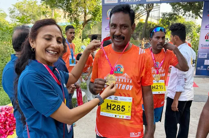 కరీంనగర్ మారథాన్‌లో కొంపెల్లి రవీందర్