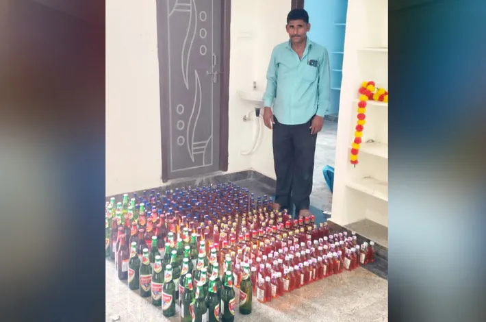 నారపల్లిలో కిరాణా షాప్ పై ఉప్పల్ జోన్ ఎస్ఓటి పోలీసుల దాడి