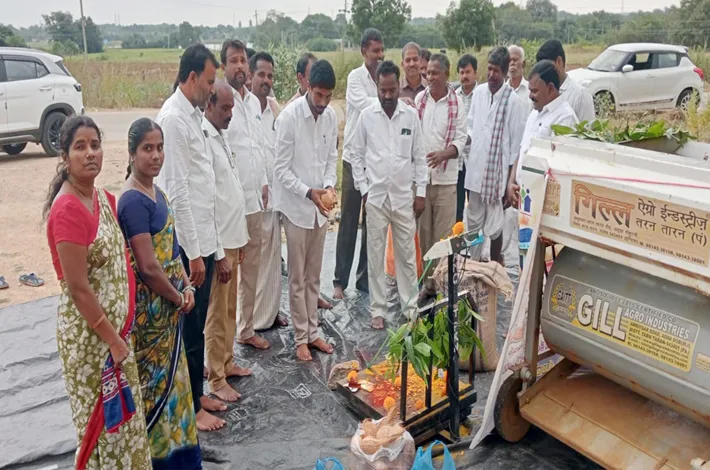 వడ్ల కొనుగోలు కేంద్రం ప్రారంభం