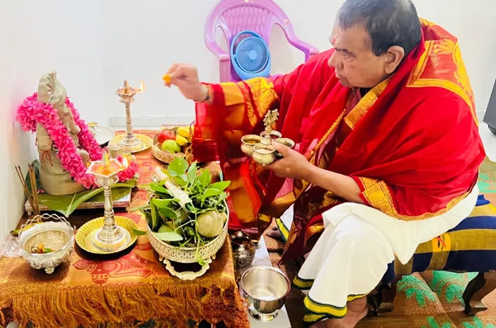 ఎమ్మెల్యే పోచారం నివాసంలో వినాయక చవితి వేడుకలు