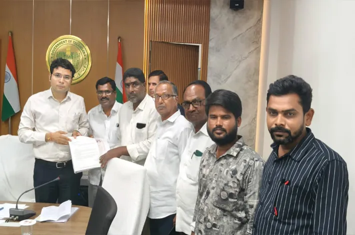 కలెక్టర్ గారికి వినతి 
