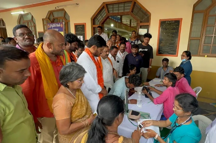 బీజేపీ ఉచిత వైద్య శిబిరం