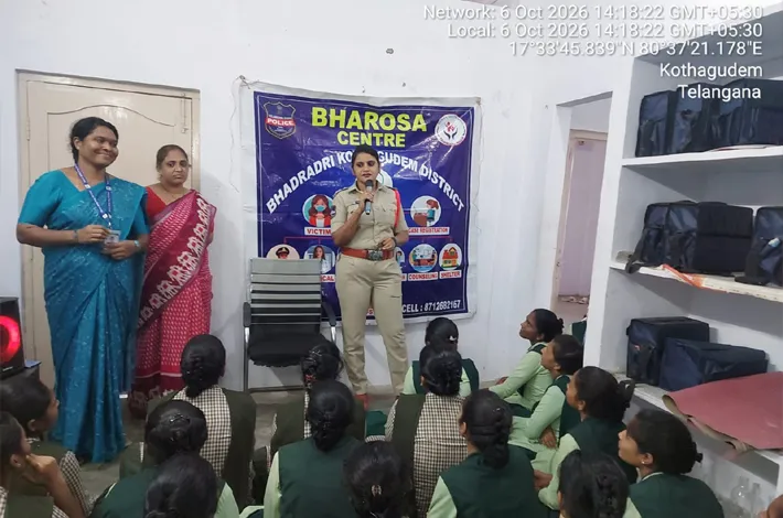 నర్సింగ్ విద్యార్థినులకు భరోసానిచ్చిన భరోసా టీం