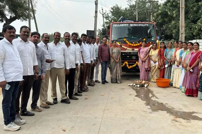 ఎల్లంపేట్ మున్సిపాలిటీలో జెట్టింగ్ మిషన్ ప్రారంభం