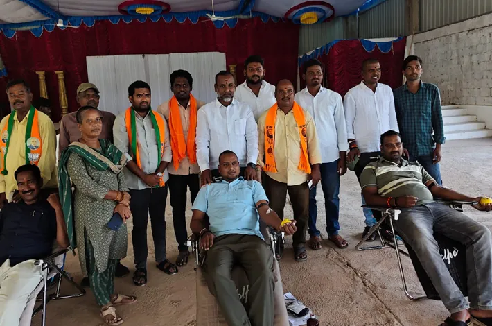 మల్యాల లో  ఘనంగా రక్తదాన శిబిరం
