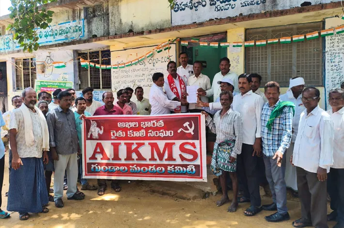 గుండాల మండలాన్ని కరువు మండలంగా ప్రకటించాలి
