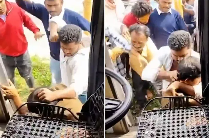 ఆర్టీసీ డ్రైవర్‌పై దాడి (వీడియో వైరల్)