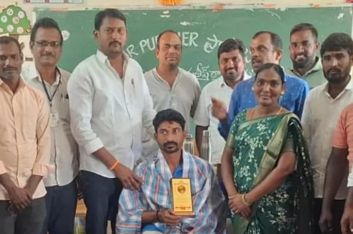 చిన్నారుల దాహం తీర్చిన దాత