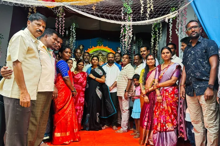 బాలాజీ నగర్ లో ఘనంగా కుంకుమ పూజ, అన్నదానం