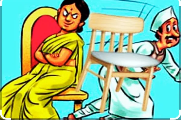 కుర్చీ భార్యది.. అధికారం భర్తది!