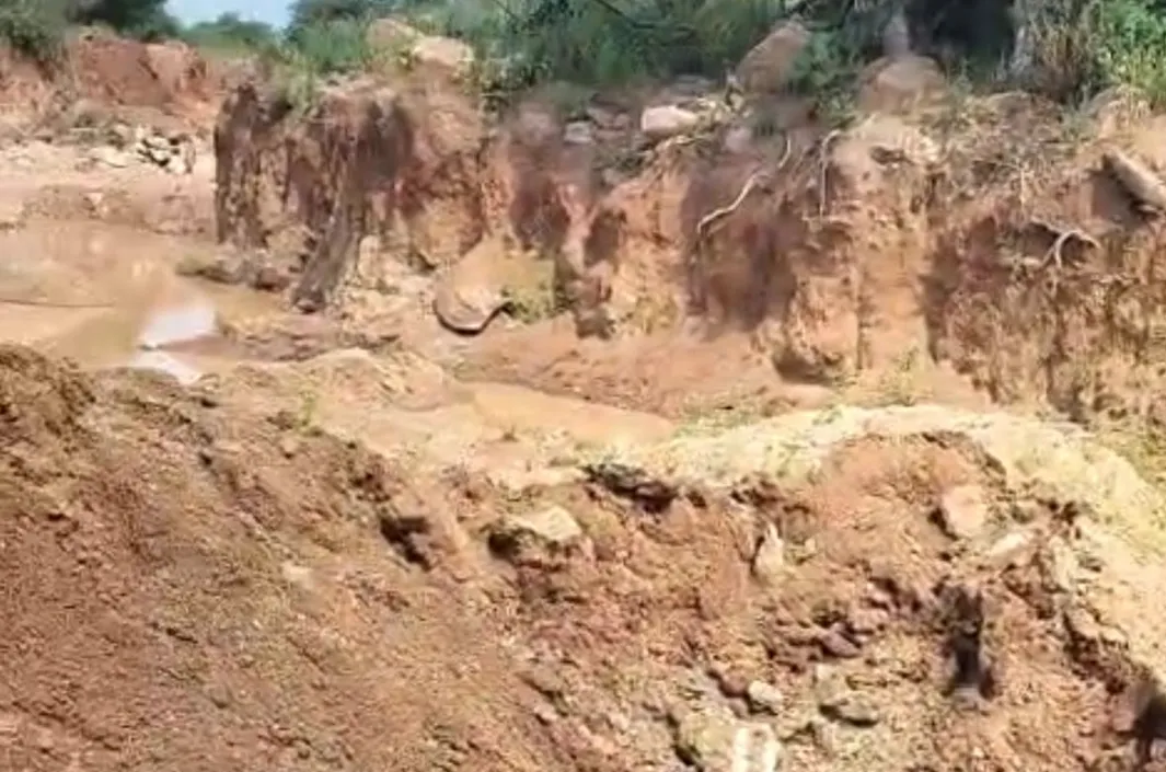 ప్రభుత్వ భూమిలో అక్రమ మట్టి తవ్వకాలు