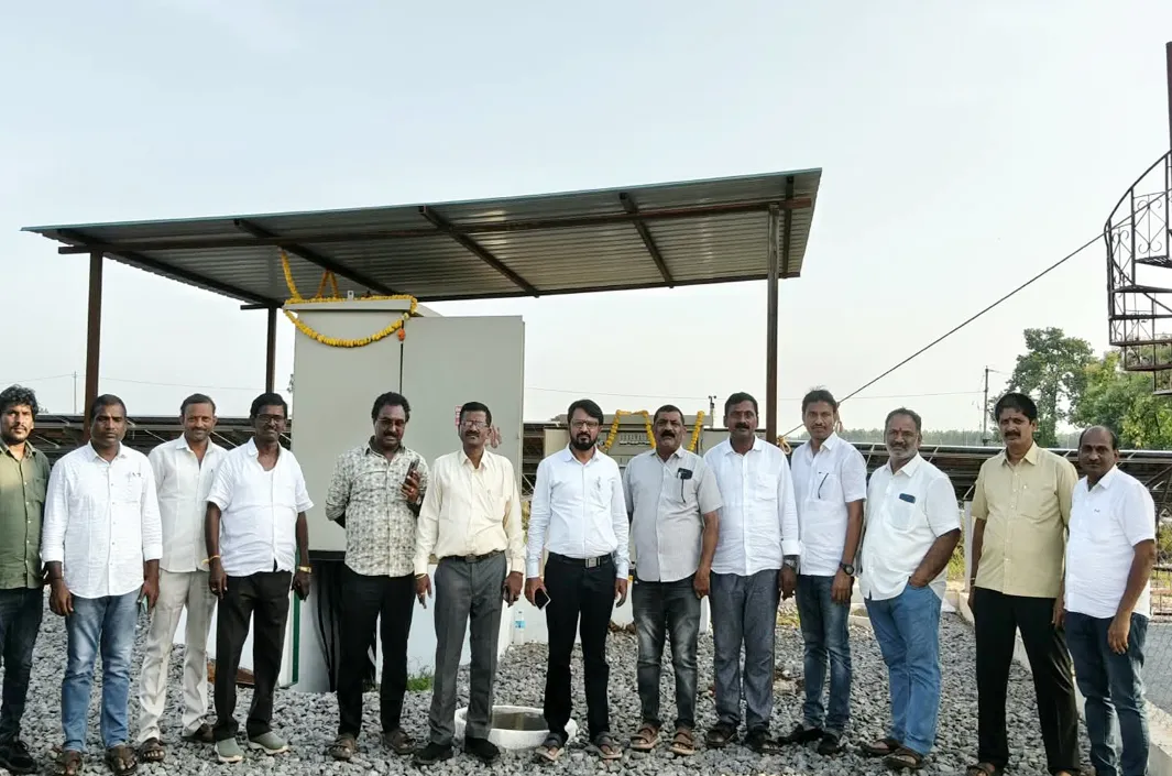 విద్యుత్ ప్లాంటను గ్రిడ్ కు అనుసంధానం