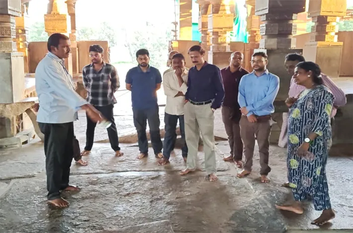 రామప్పను సందర్శించిన జియోలాజికల్ అధికారులు